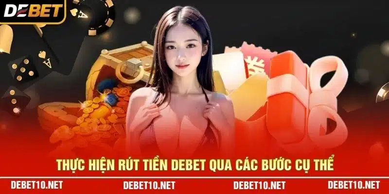 Thực hiện rút tiền Debet qua các bước cụ thể